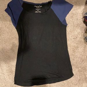 American eagle tshirt with sheer sleeves